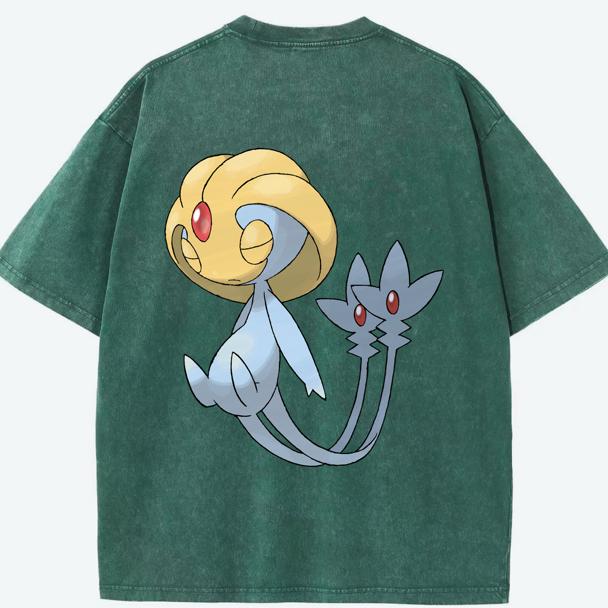 （画像用） ポケットモンスター Pokémon 綿100% ヴィンテージ風 半袖Tシャツ（背面プリント）